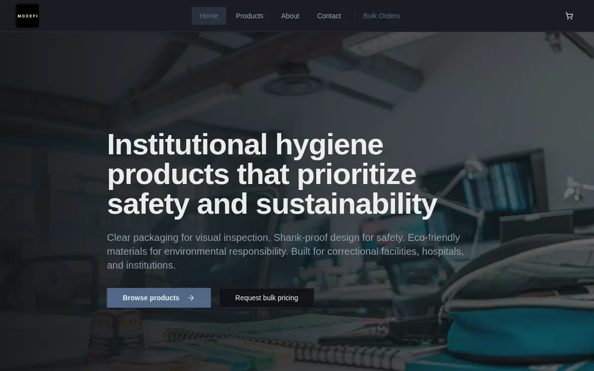 Homepage of Modefi CORP