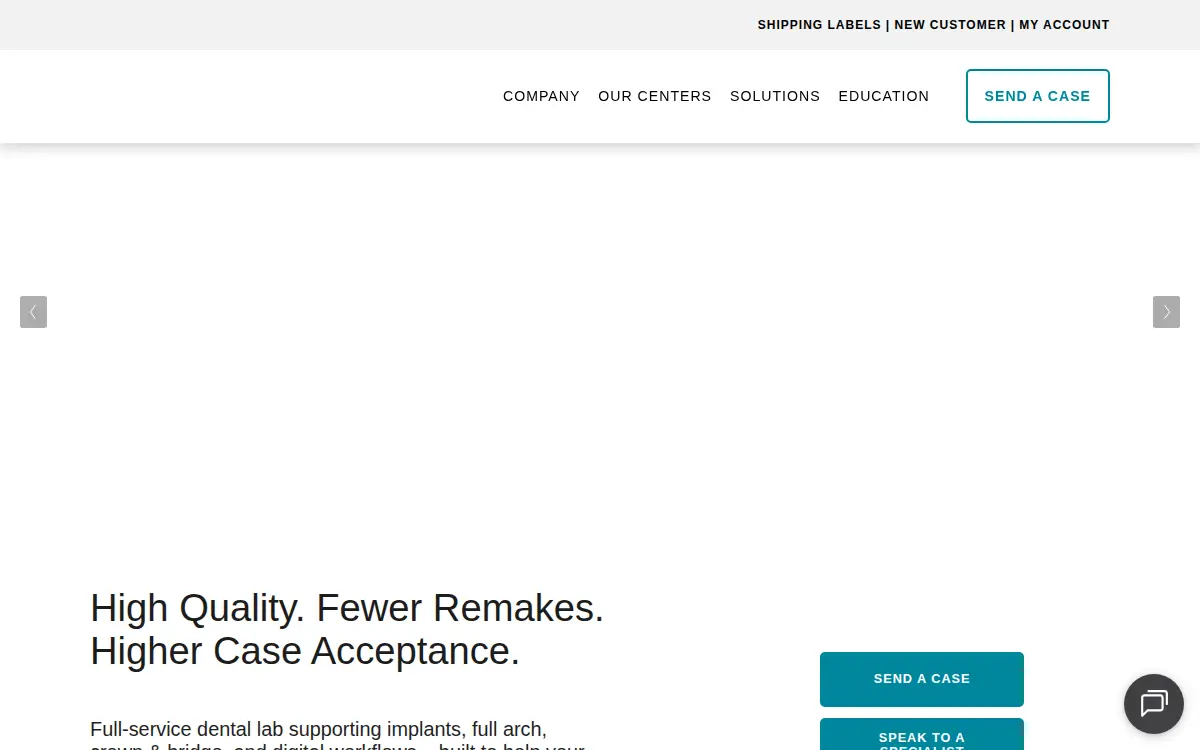 Homepage of Modern Dental Laboratory Usa, LLC