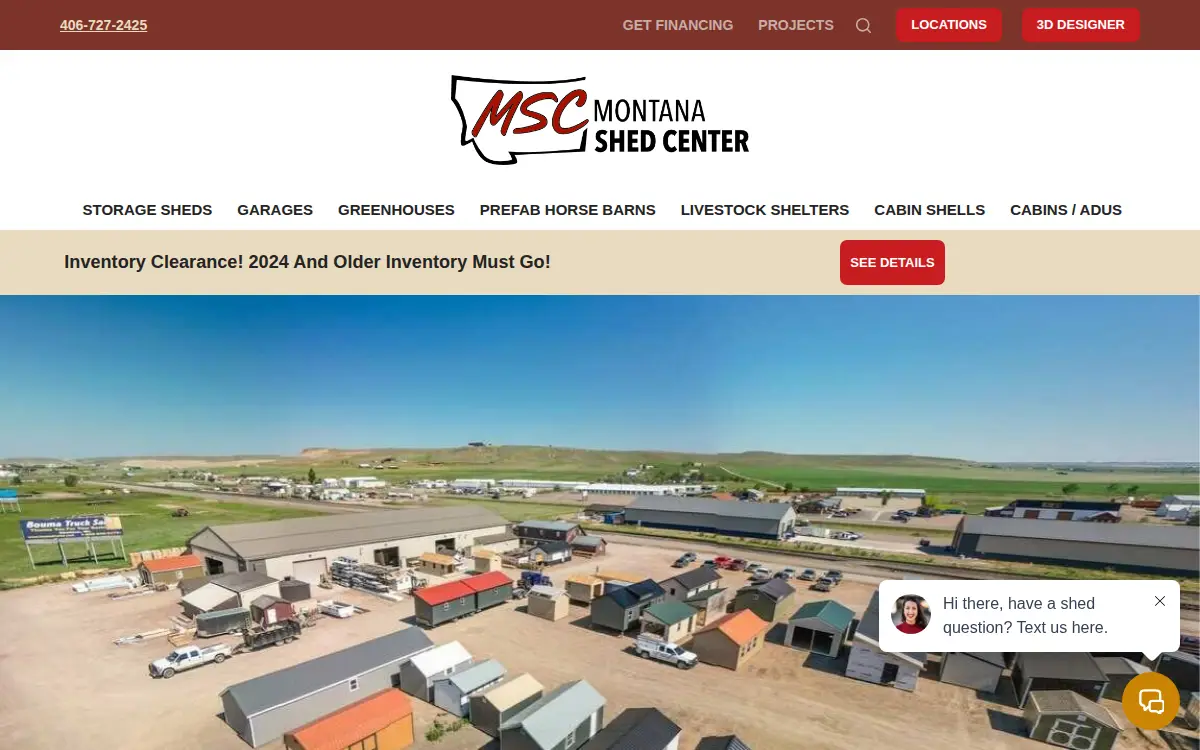 Homepage of Freedom Outdoor Structures LLC