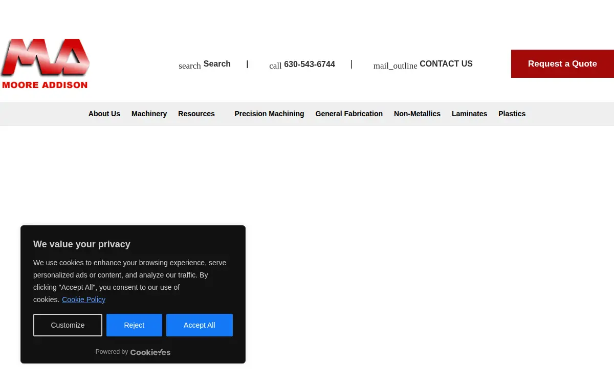 Homepage of Moore-addison CO