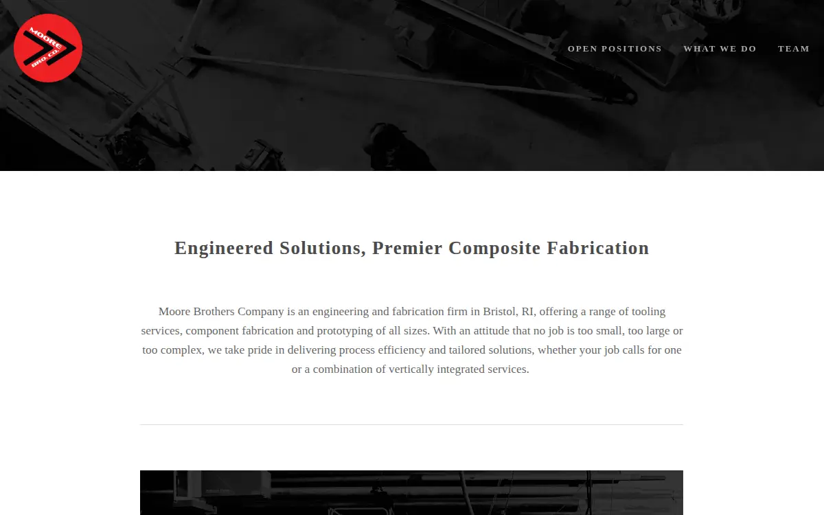 Homepage of Moore Brothers Composites, INC.