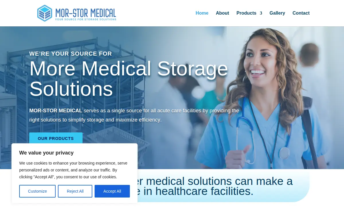Homepage of Mor-stor Medical, INC.