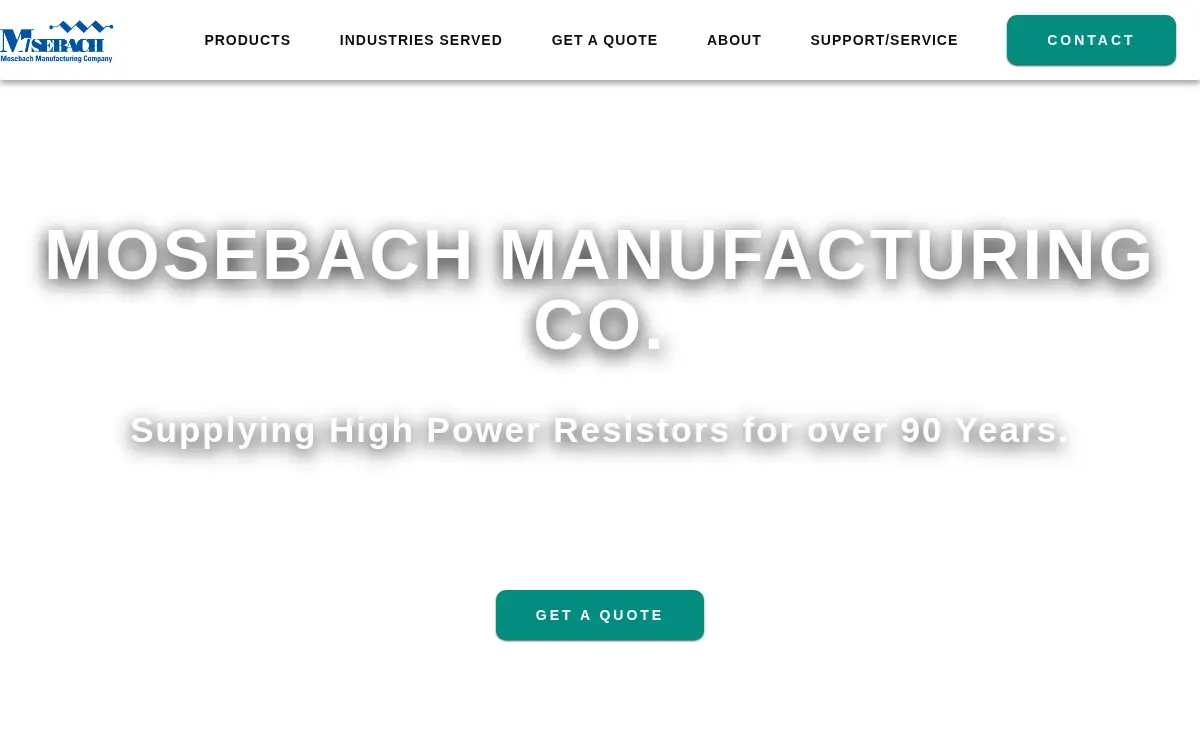 Homepage of Mosebach Manufacturing CO