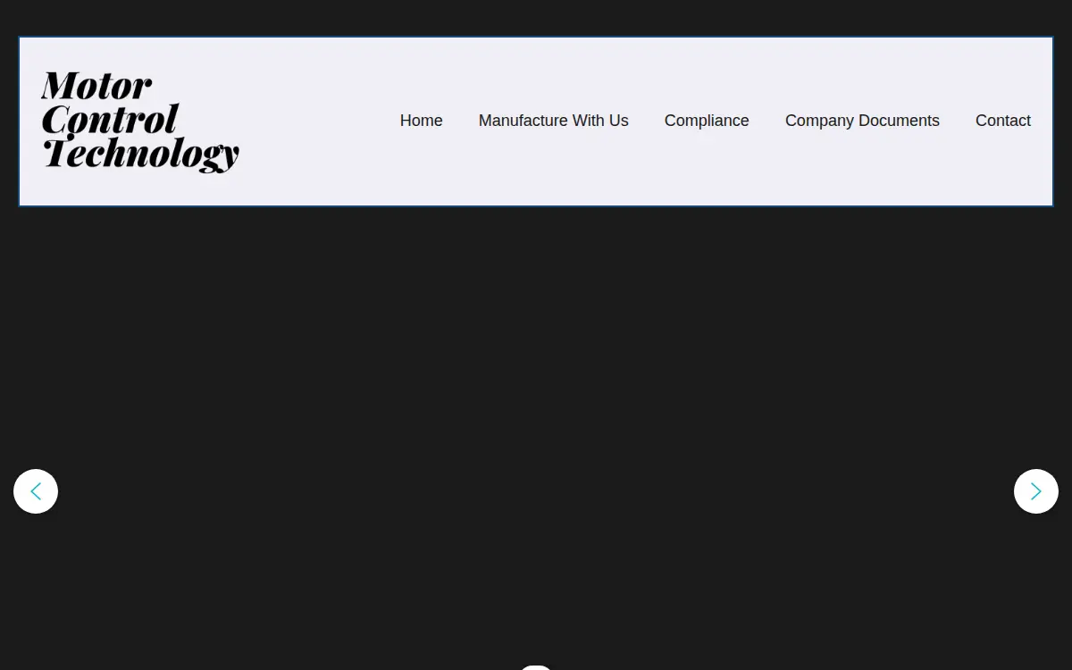 Homepage of Motor Control Technology, LLC