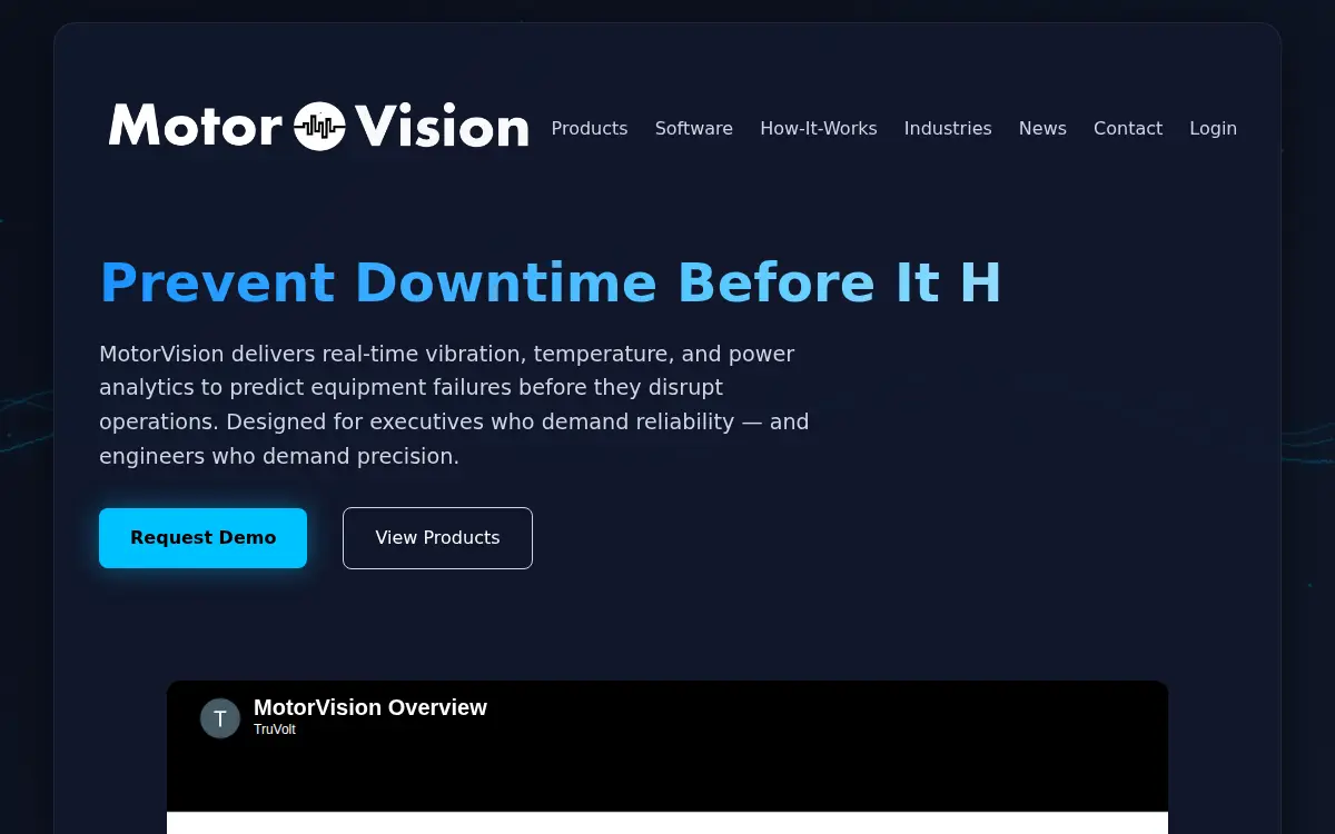 Homepage of Motorvision INC