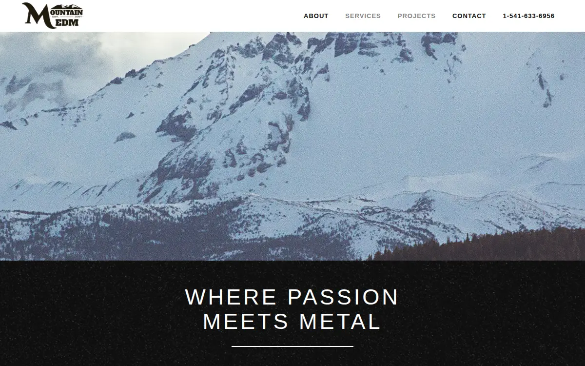 Homepage of Mountain Edm, LLC