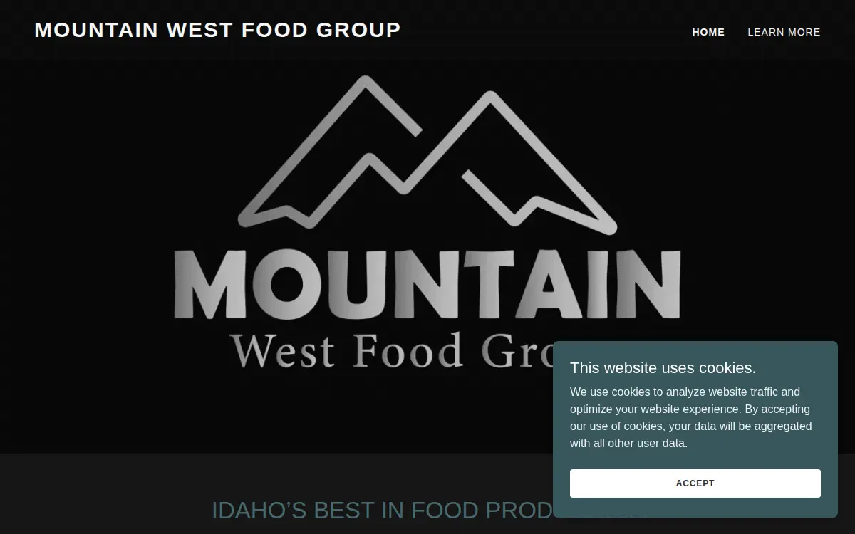 Homepage of Mountain West Food Group LLC