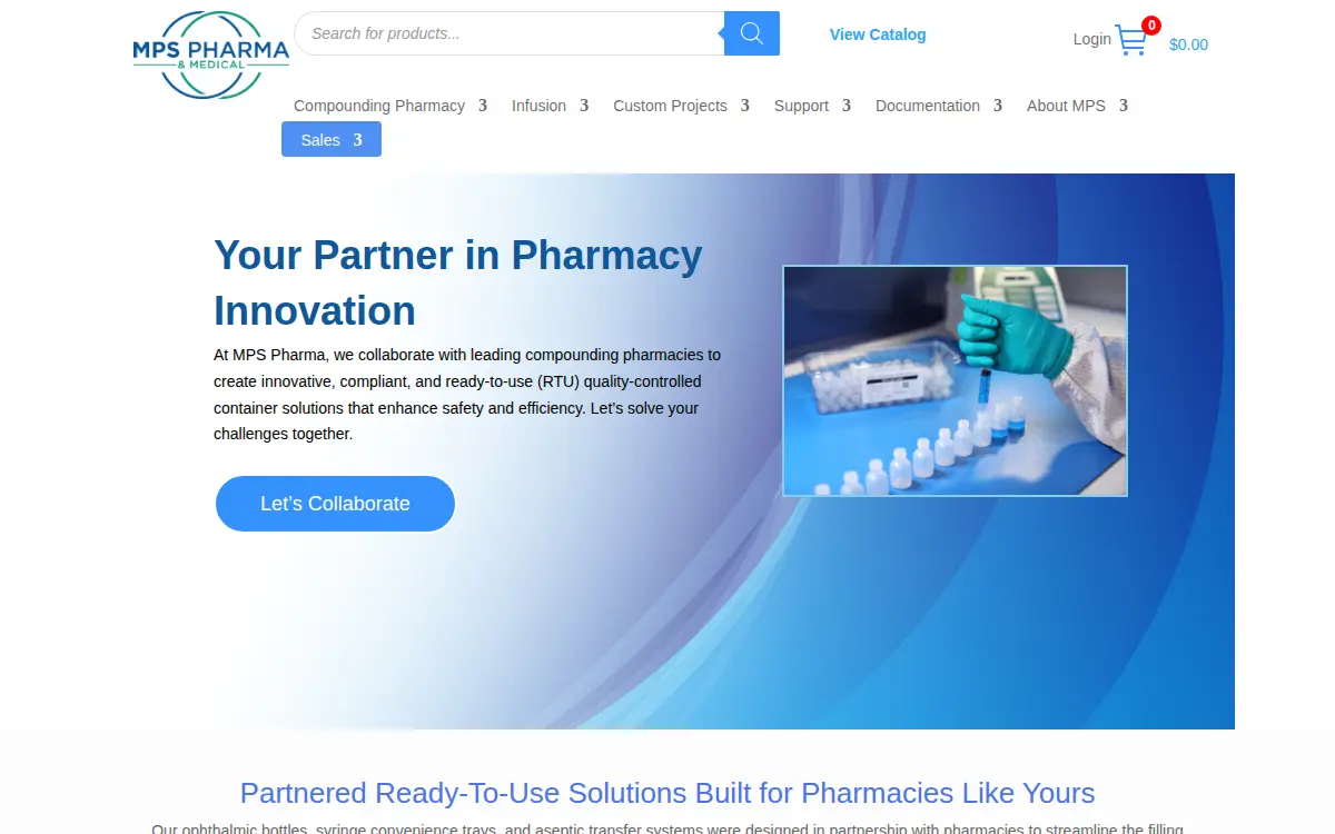 Homepage of Mps Pharma & Medical INC