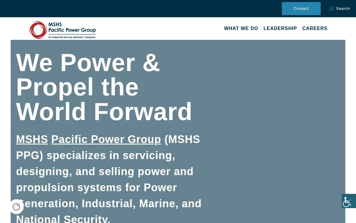 Homepage of Pacific Power Group, LLC