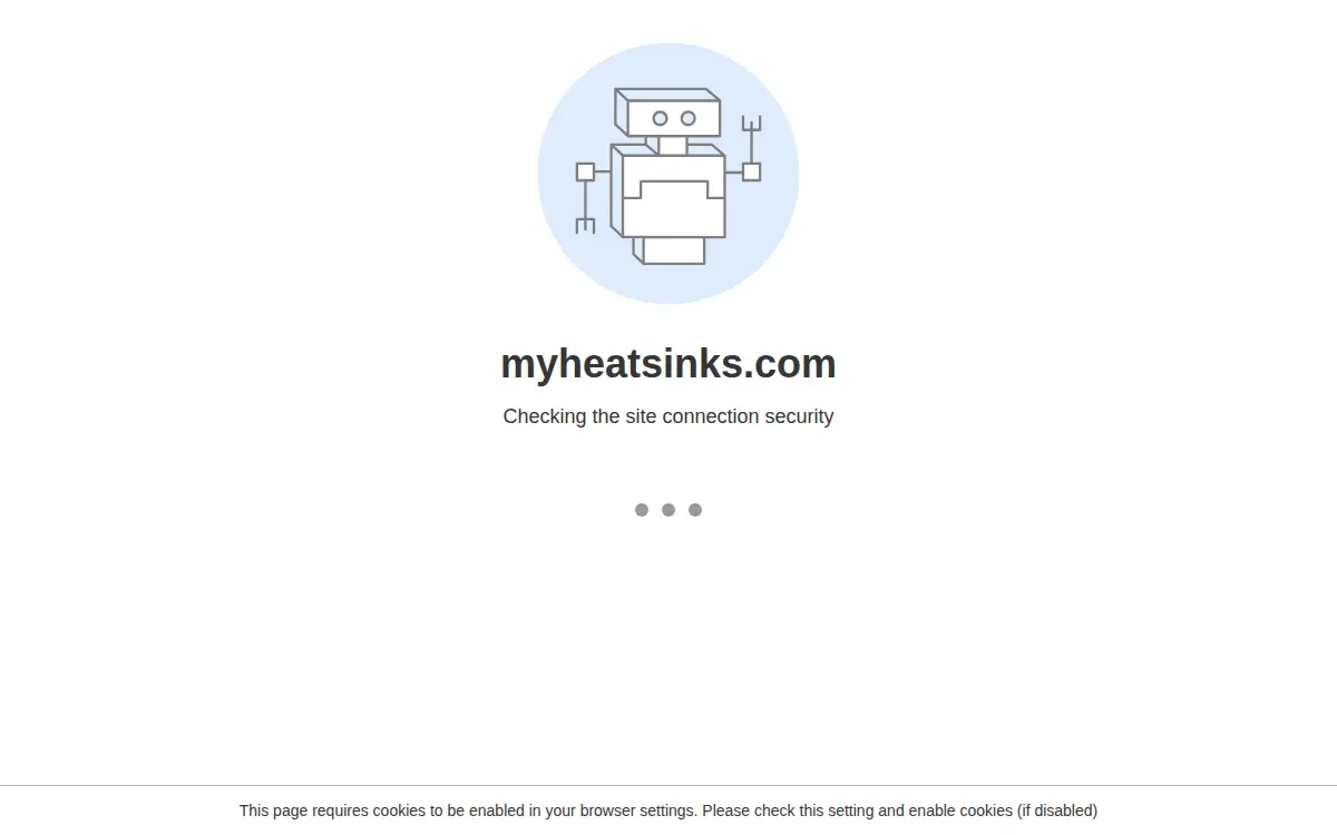 Homepage of Myheatsinks, INC.