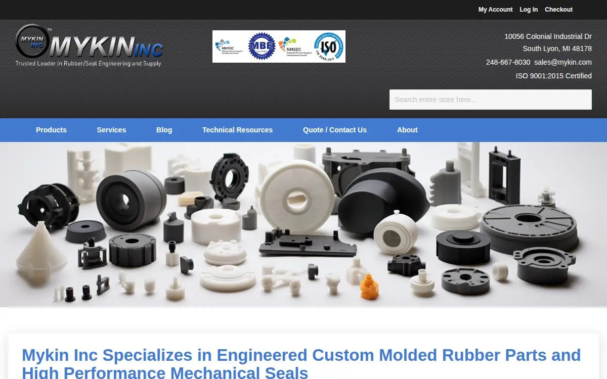 Homepage of Mykin INC