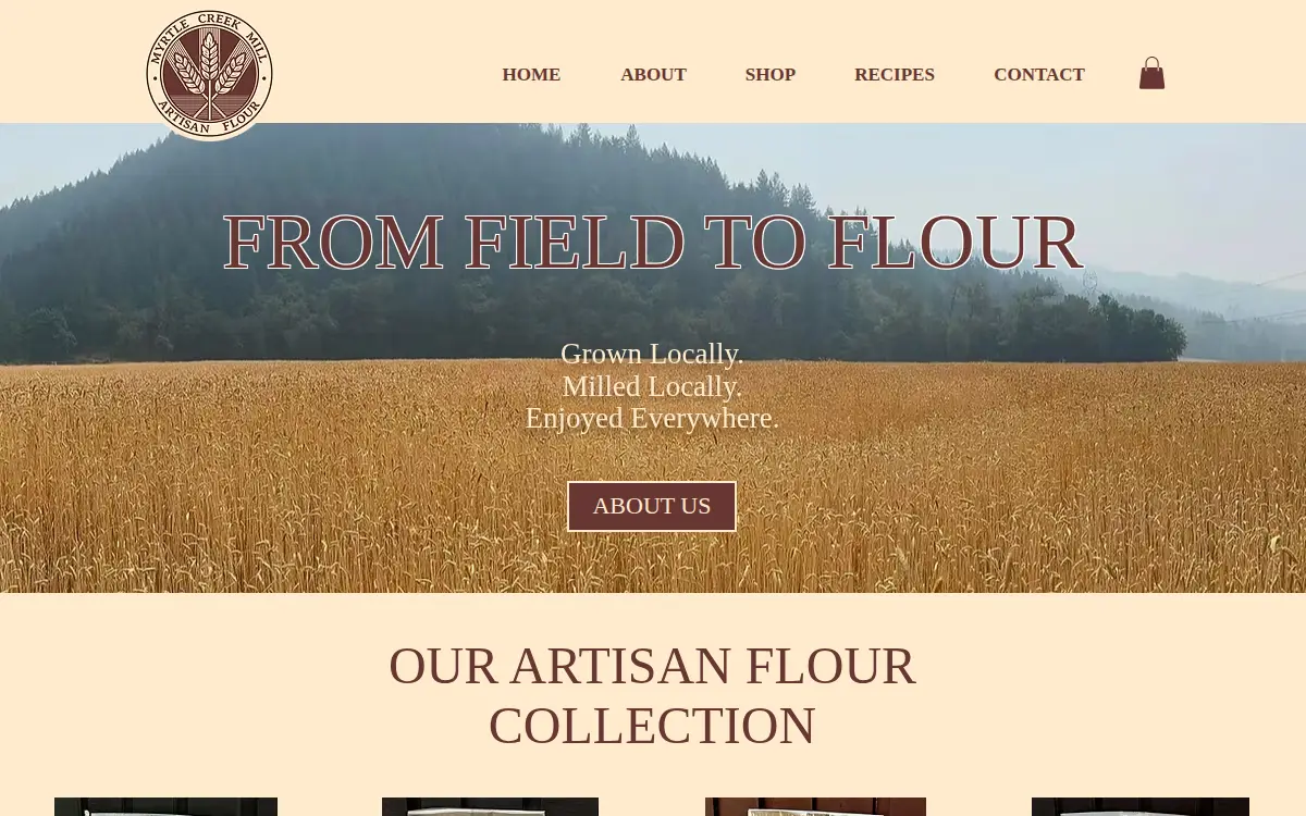 Homepage of Myrtle Creek Farm LLC