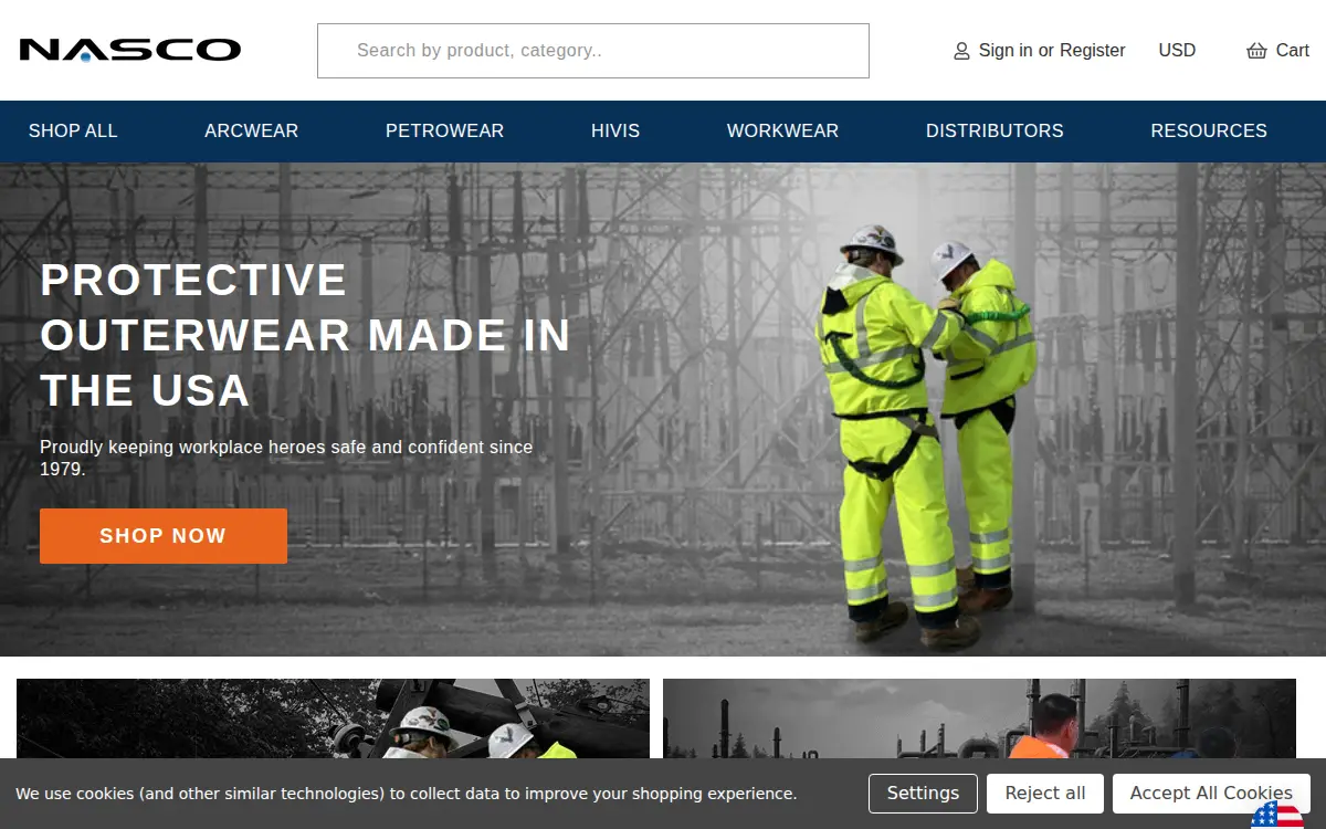 Homepage of Nasco Industries INC