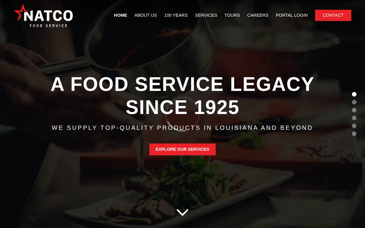 Homepage of National Meat & Provision, LLC