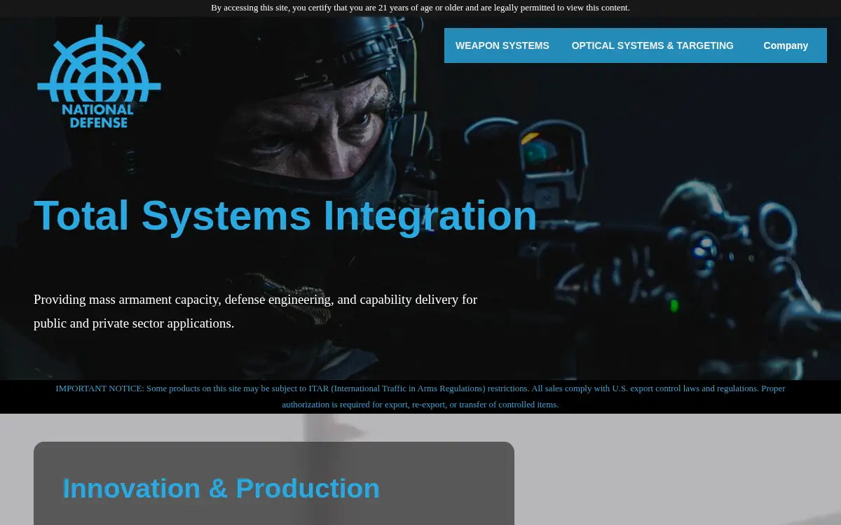 Homepage of Lead & Steel LLC