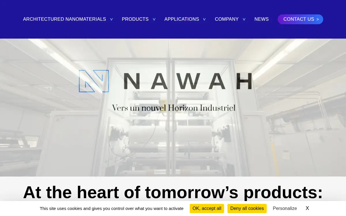 Homepage of Nawah Us, INC