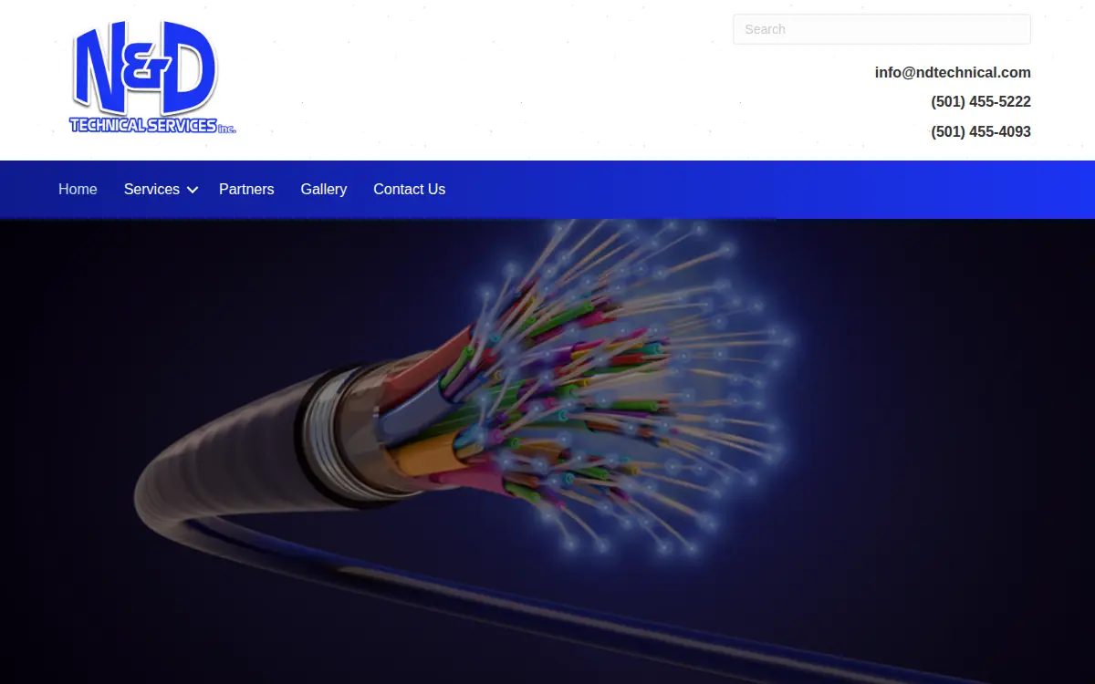 Homepage of N & D Technical Services INC
