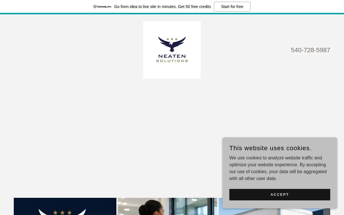 Homepage of Neaten Solutions, LLC