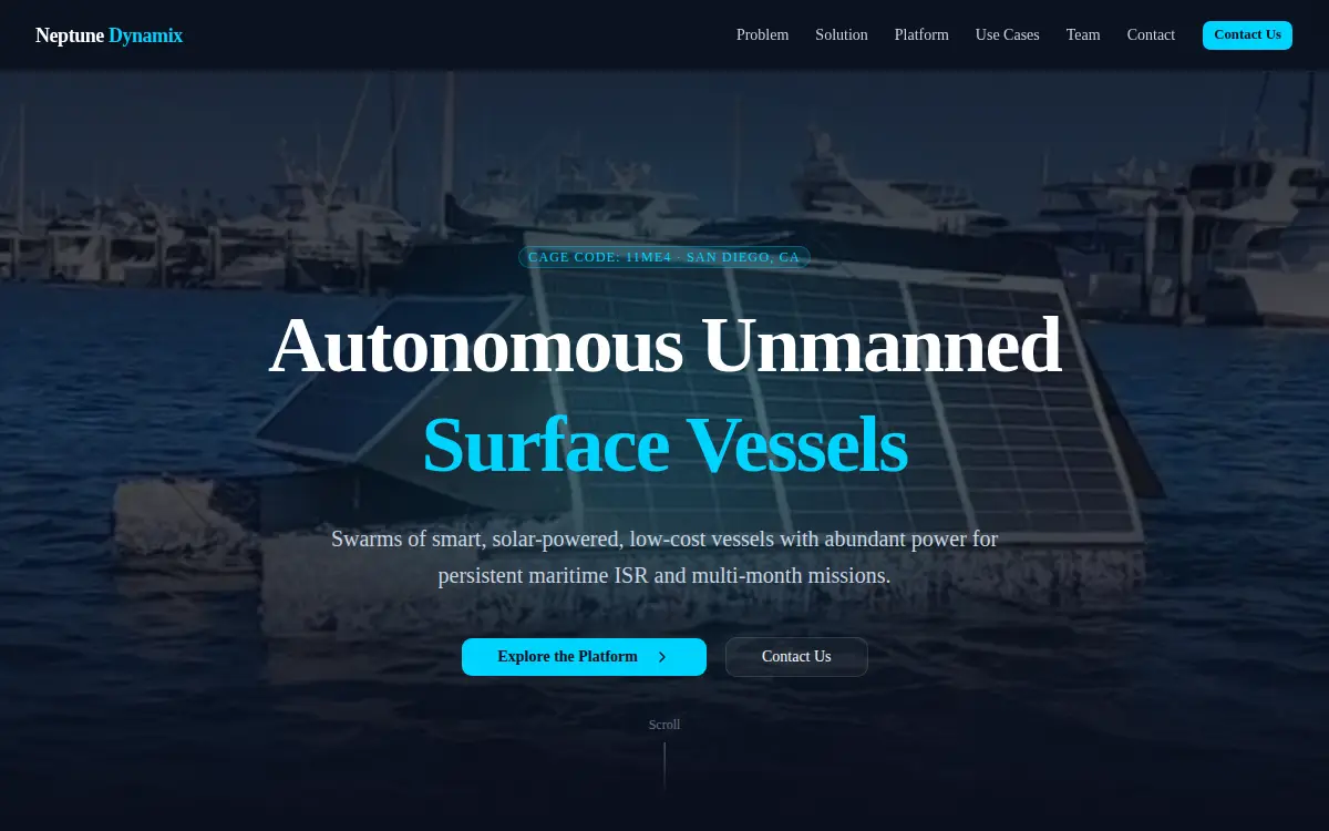 Homepage of Neptune Dynamix INC.