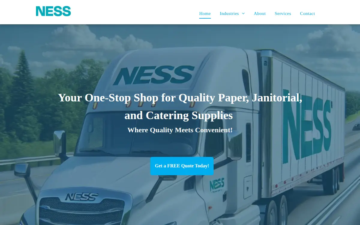 Homepage of Ness Paper CORP of Florida