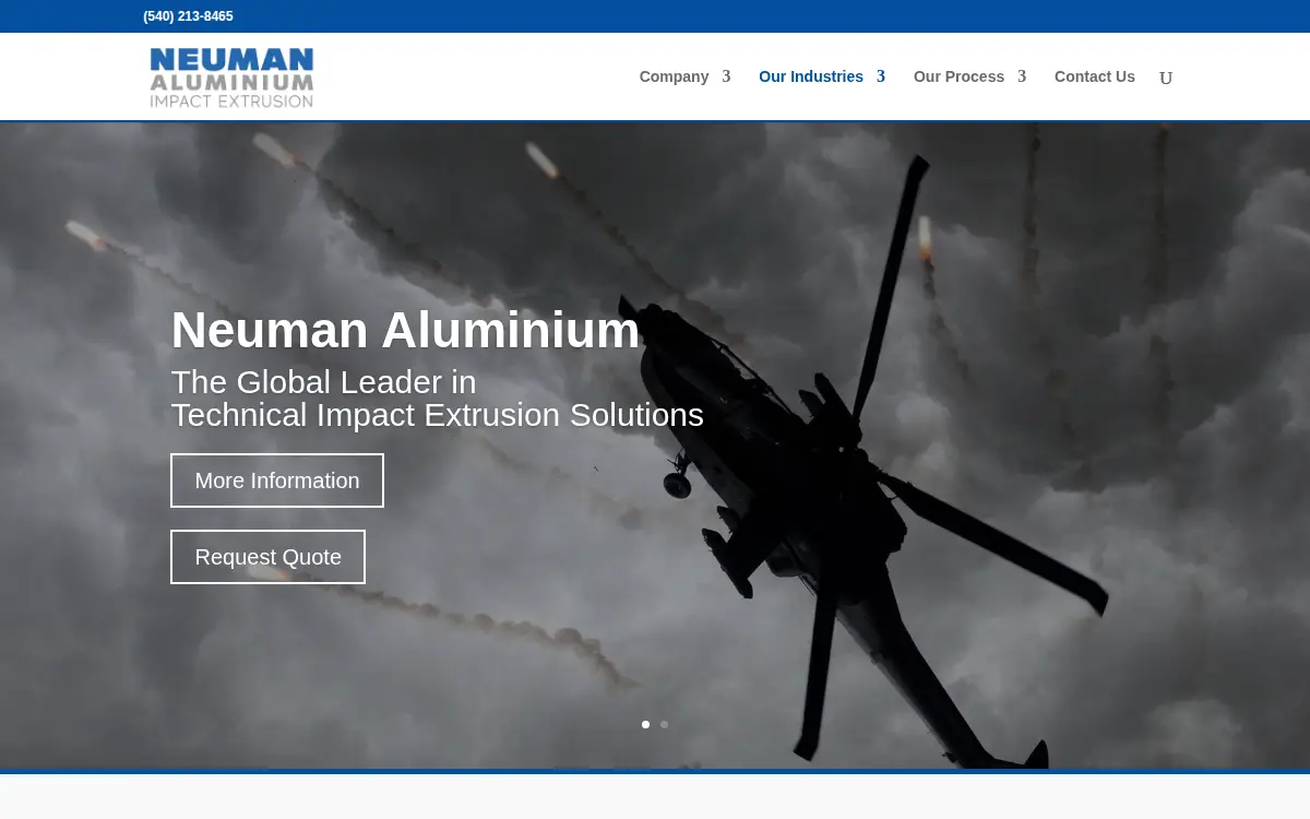 Homepage of Neuman Aluminium Impact Extrusion, INC.