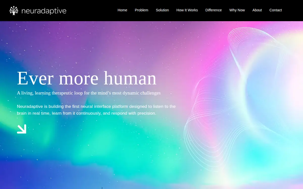 Homepage of Neuradaptive, INC