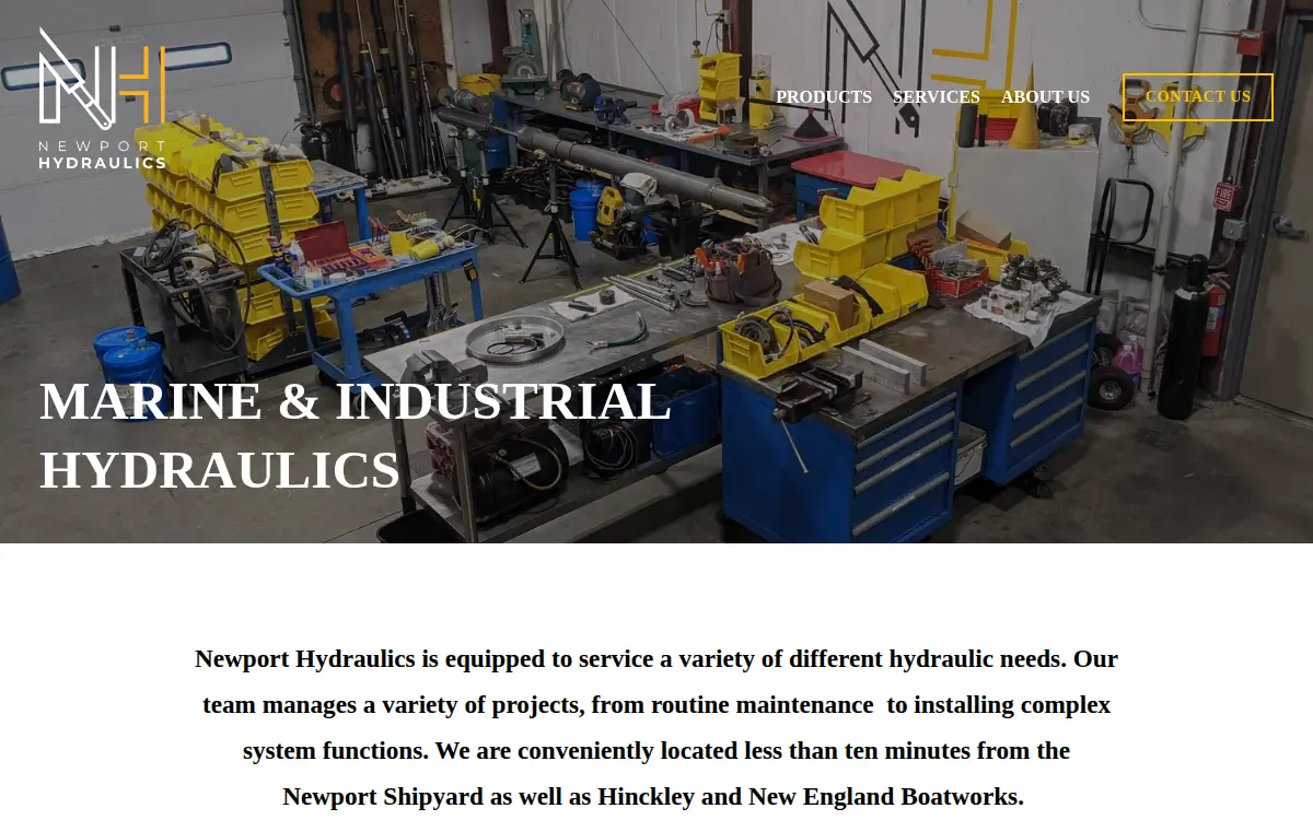 Homepage of Newport Hydraulics LLC