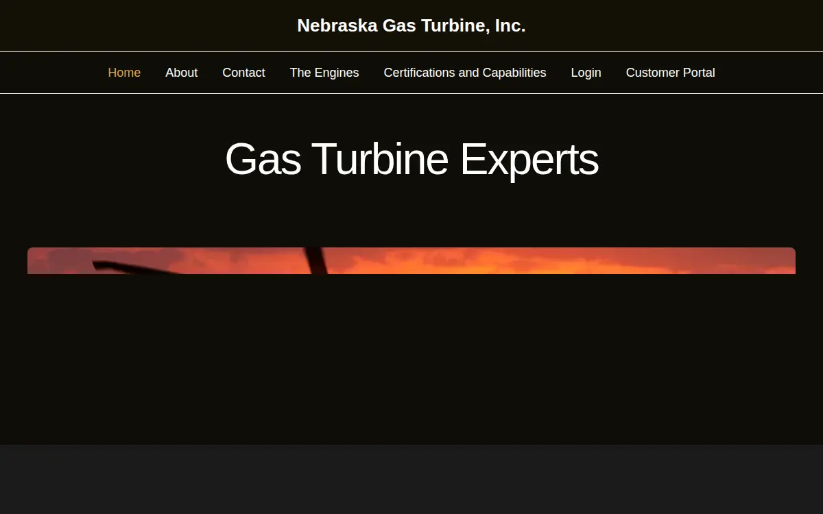 Homepage of Nebraska Gas Turbine, INC.