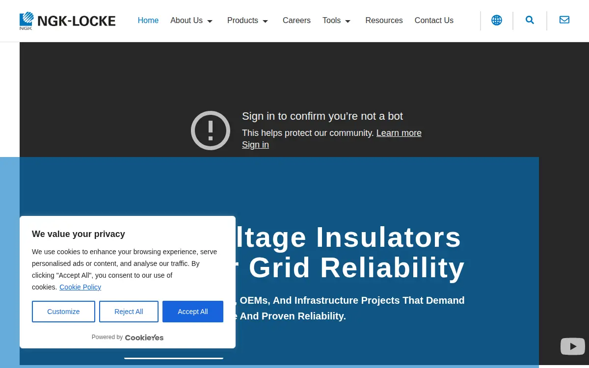 Homepage of Ngk-locke, INC.
