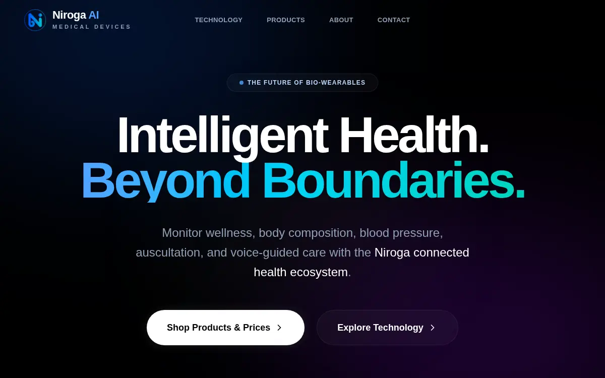 Homepage of Niroga Ai INC