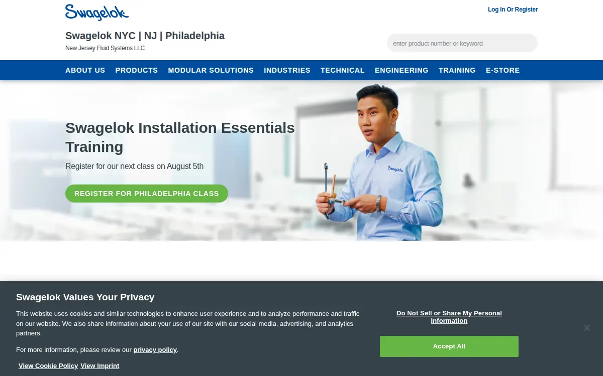 Homepage of New Jersey Fluid Systems LLC