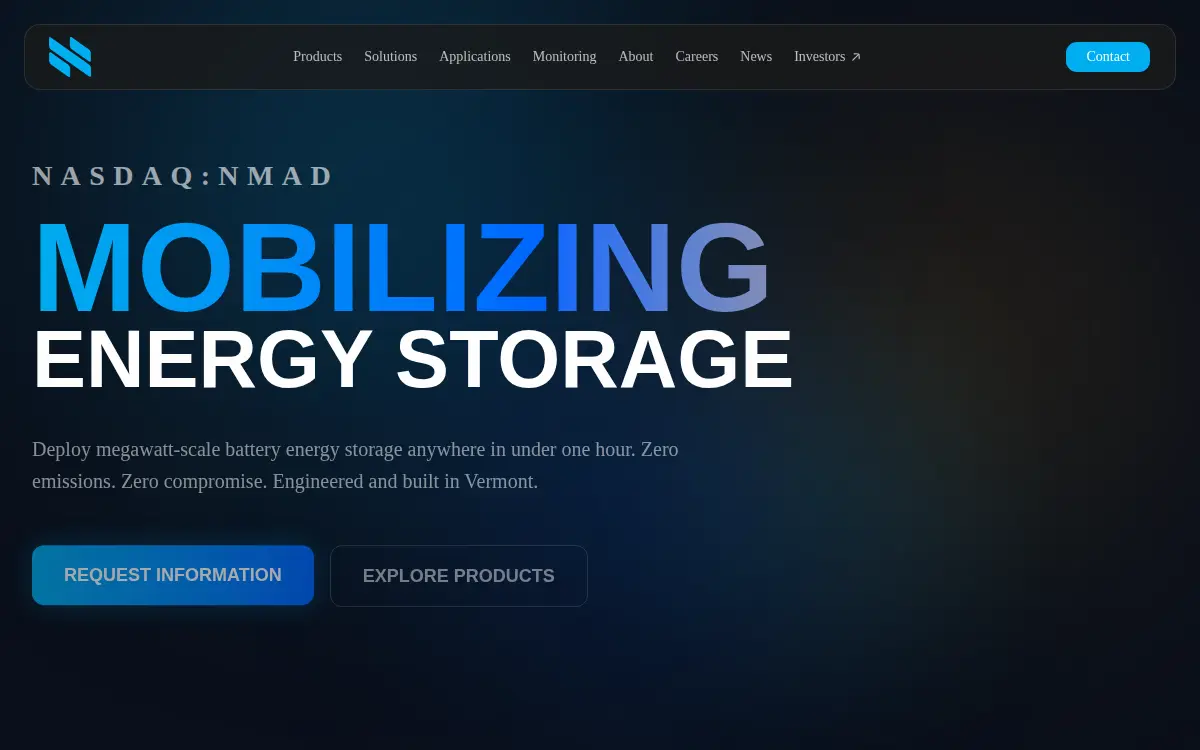 Homepage of Nomad Transportable Power Systems, INC.