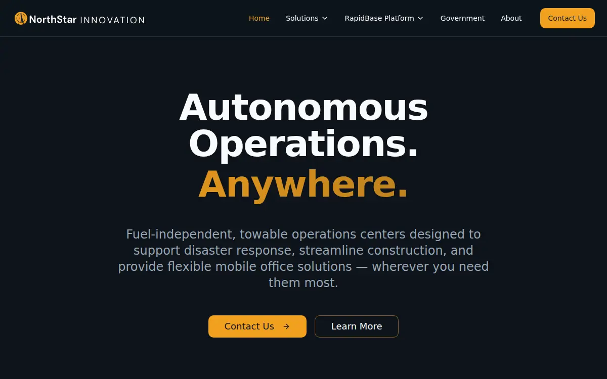 Homepage of Northstar Innovation LLC