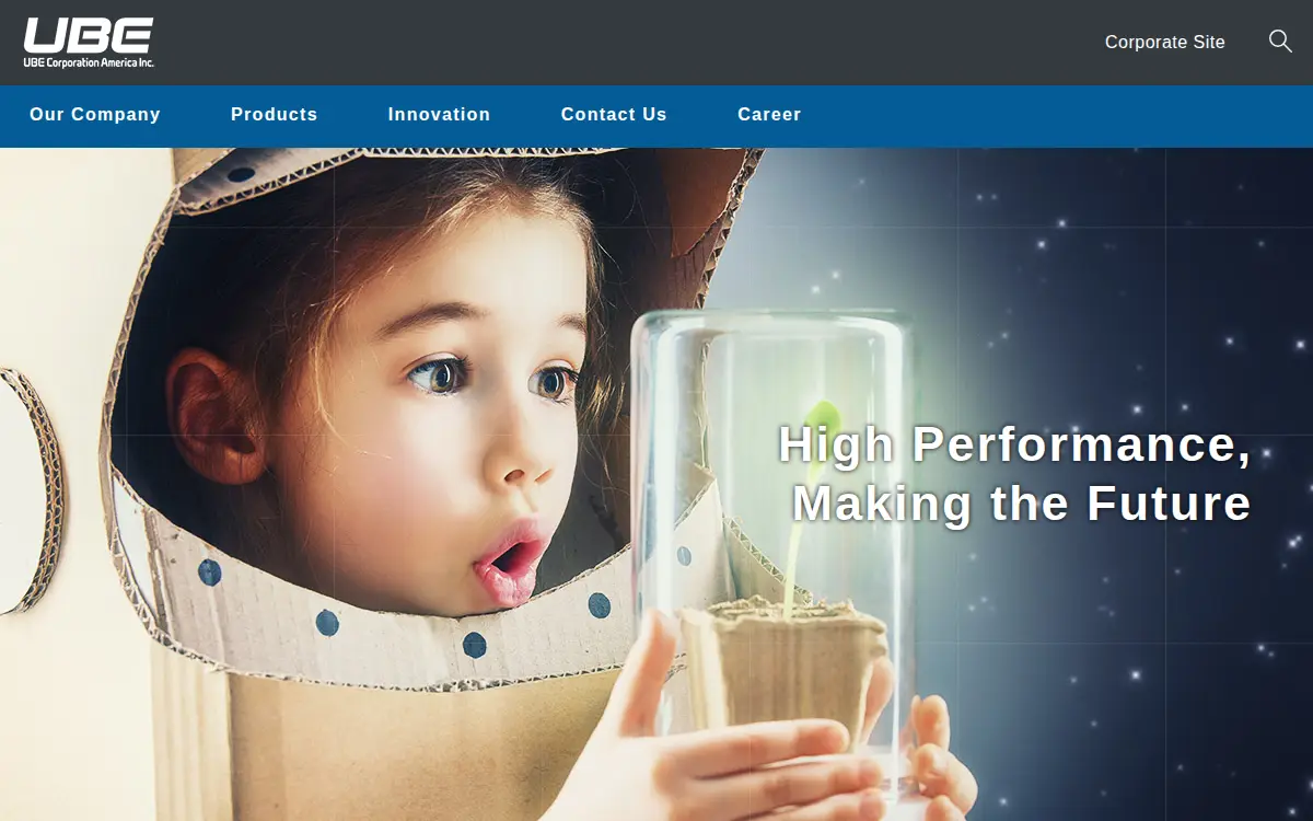 Homepage of Ube Urethanes USA LLC