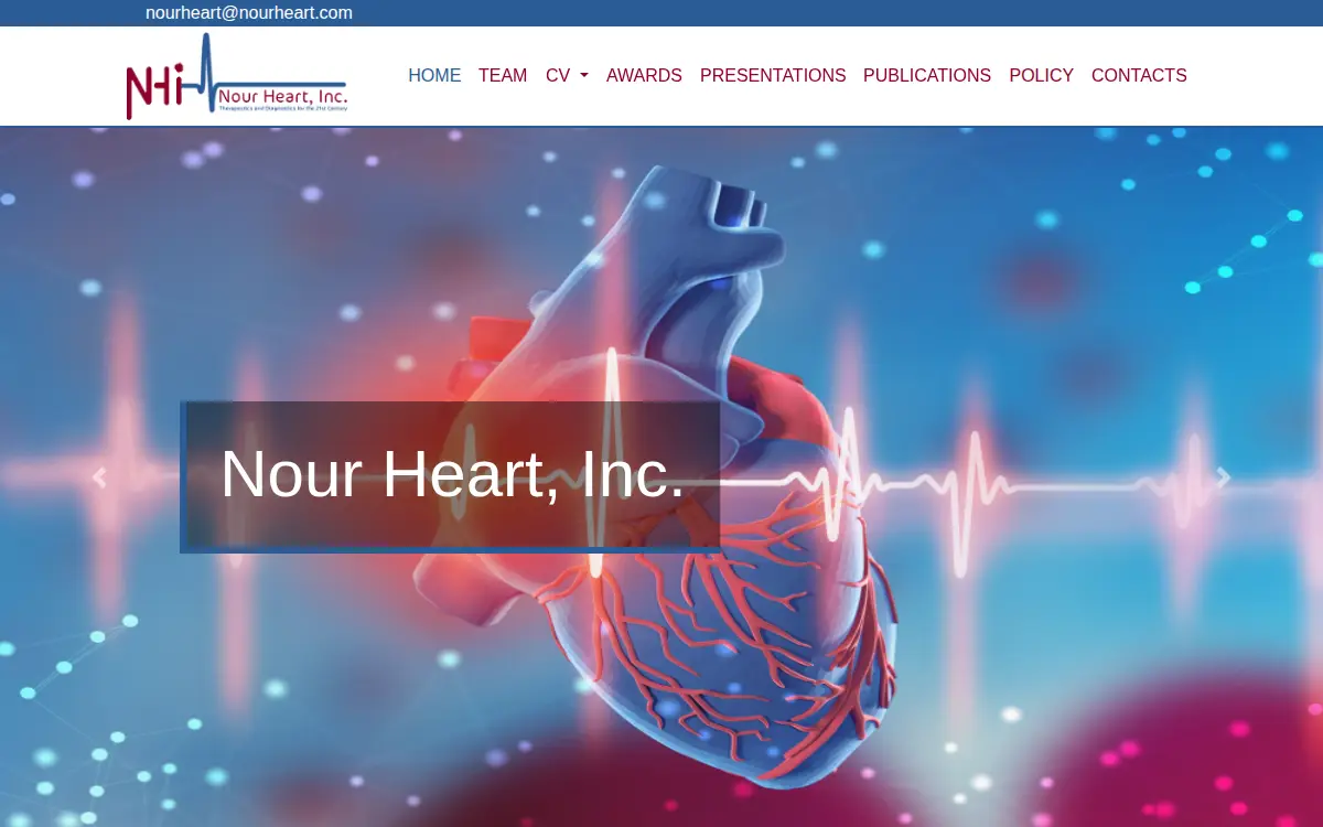 Homepage of Nour Heart INC