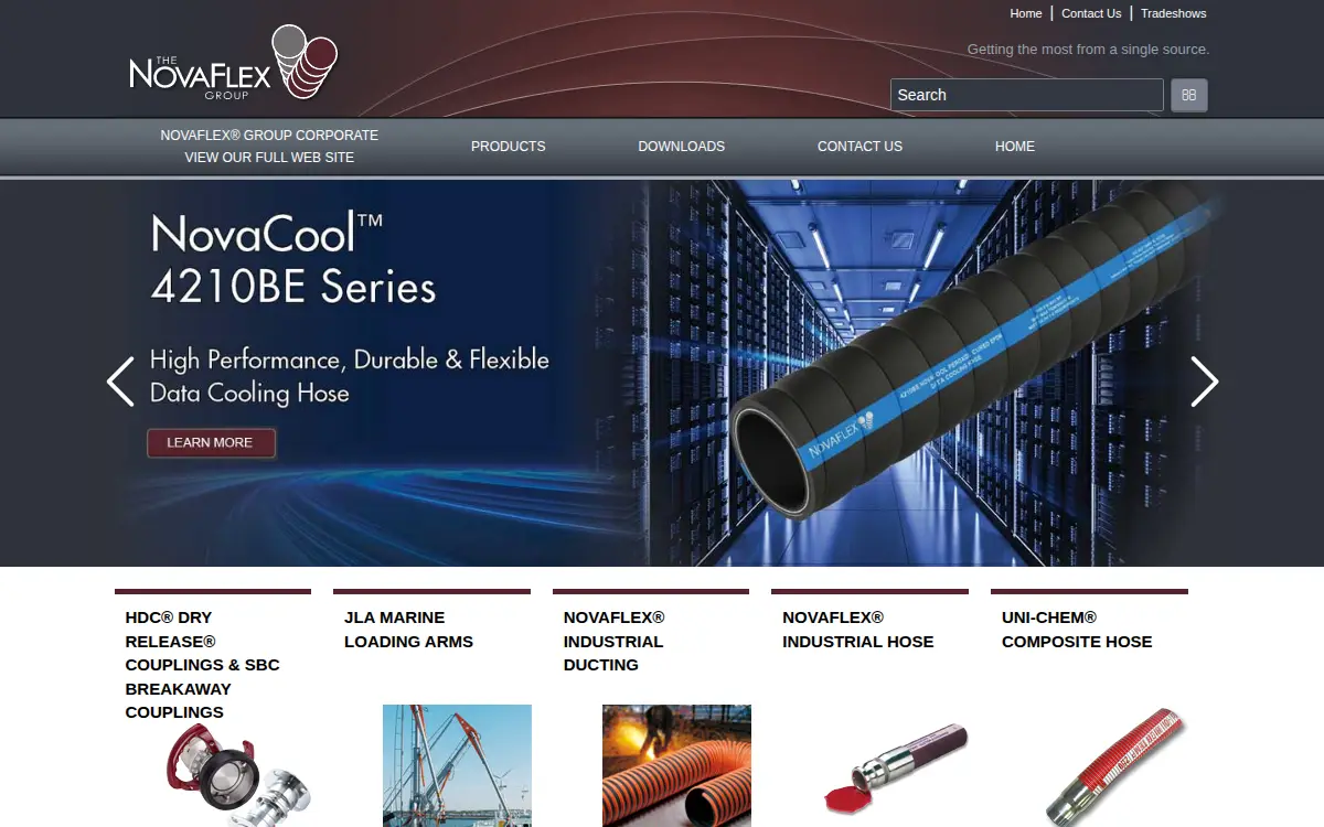 Homepage of Novaflex Hose INC