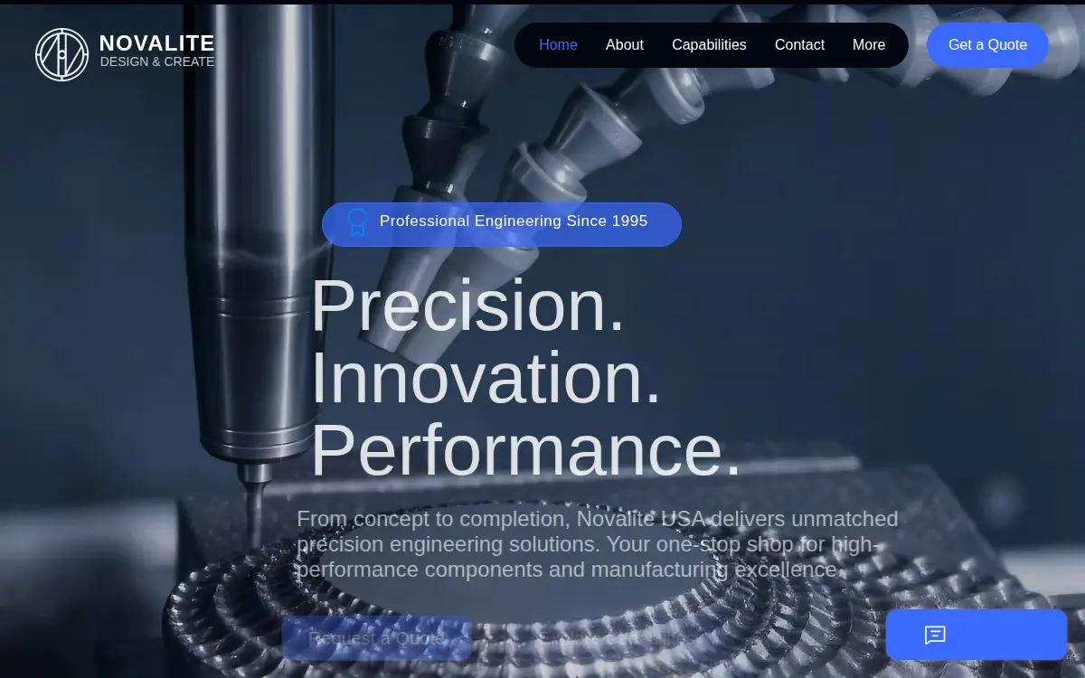 Homepage of Novalite USA LLC
