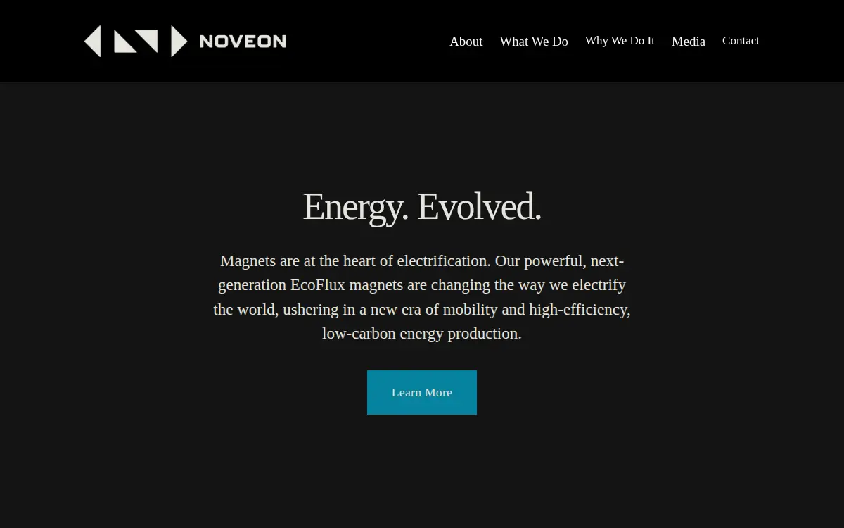 Homepage of Noveon Magnetics INC