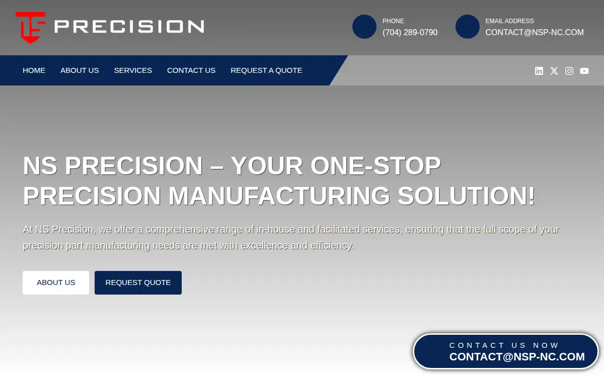 Homepage of Ns Precision, INC