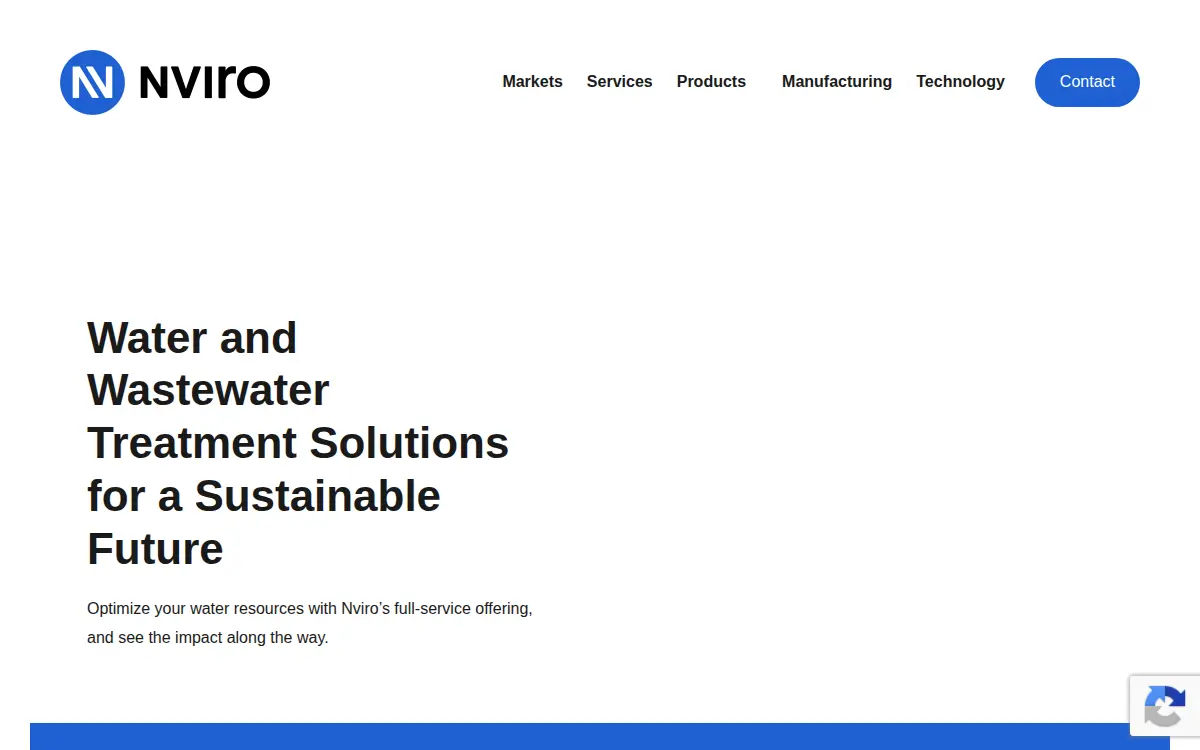 Homepage of Nviro