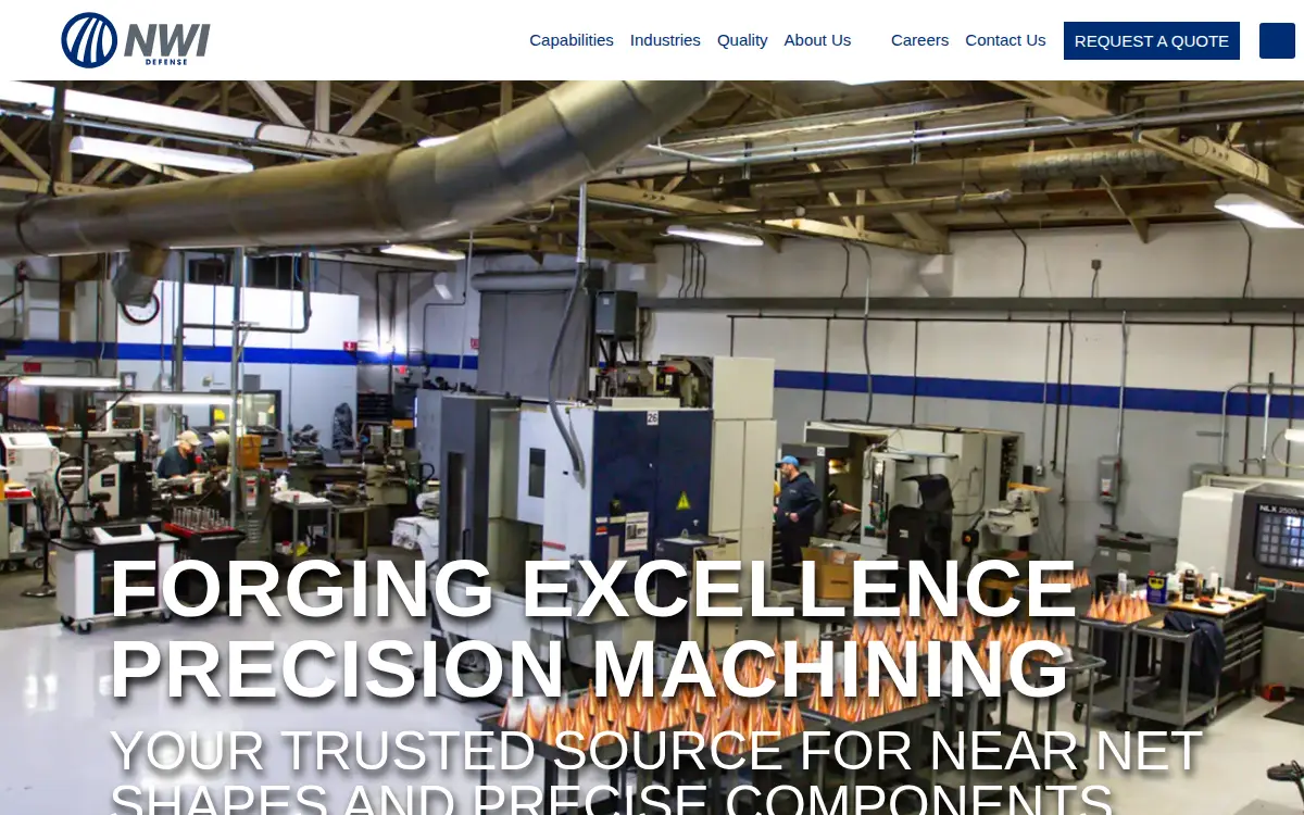 Homepage of Nwi Defense LLC