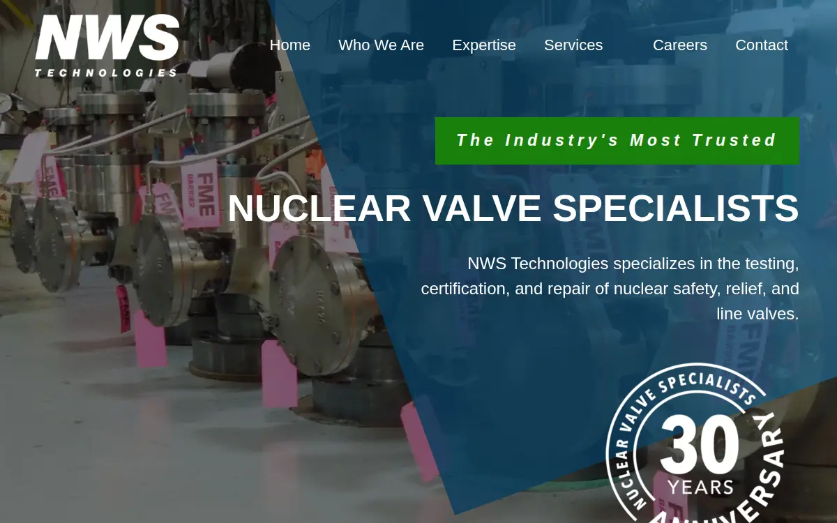 Homepage of Nws Technologies, LLC