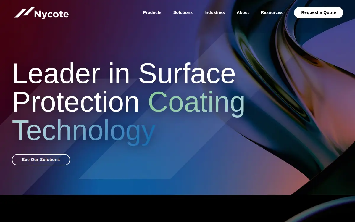 Homepage of Nycote Laboratories Corporation