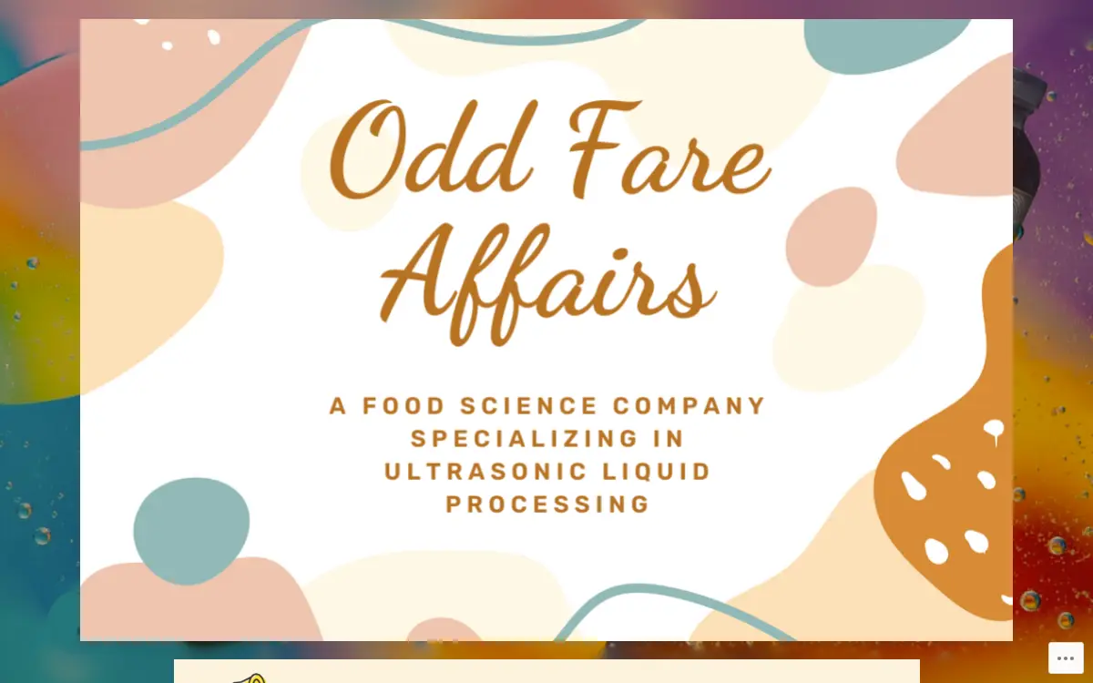 Homepage of Odd Fare Affairs LLC