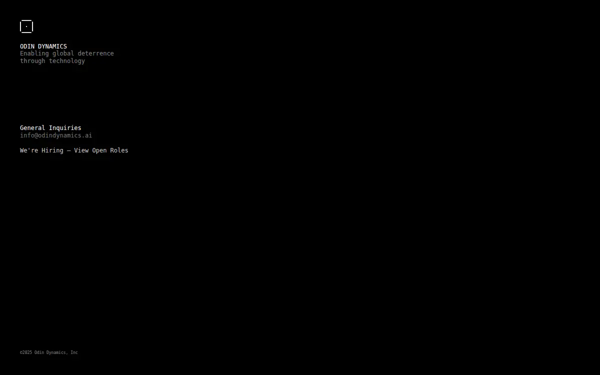 Homepage of Odin Dynamics, INC.