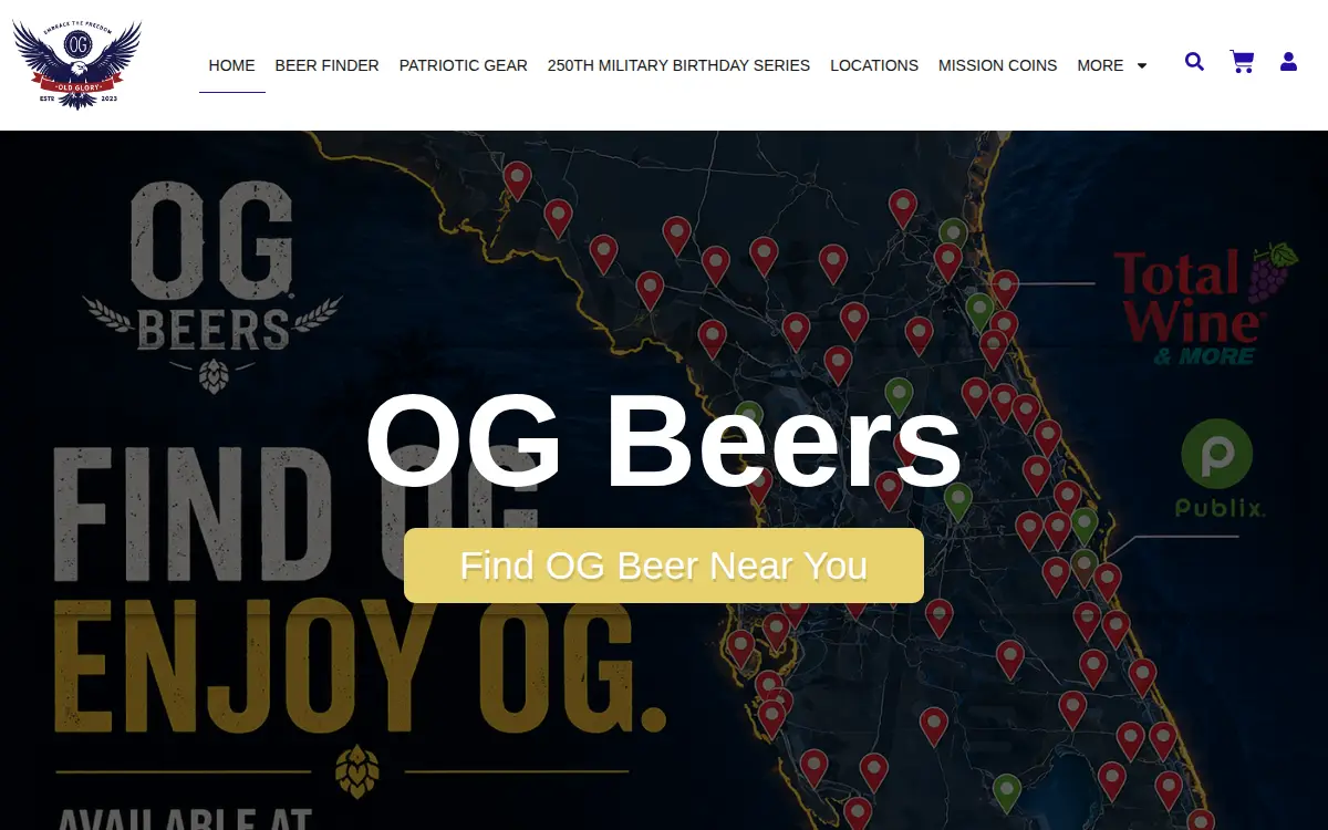 Homepage of Og Beers LLC