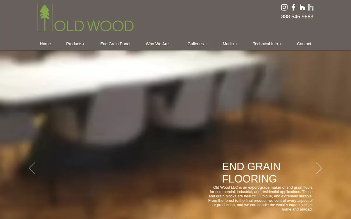Homepage of Old Wood LLC