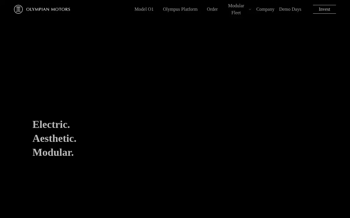 Homepage of Olympian Motors INC.