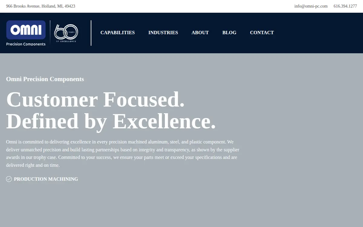 Homepage of Omni Die and Engineering, INC
