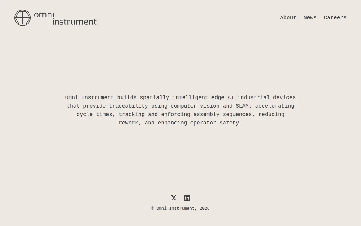 Homepage of Omni Instrument INC
